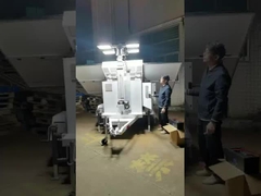 Мобильная солнечная панель с светодиодным прицепом