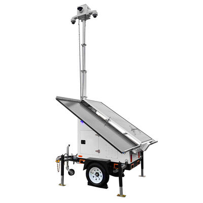 Solar Camera Trailer With 3*400W Solar Panels For Parking Lot Monitoring
