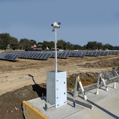 Переносная башня видеонаблюдения CCTV для мониторинга строительных площадок