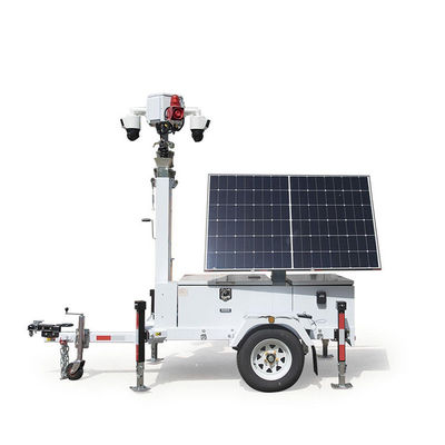 quality Солнечный видеонаблюдение трейлер с складываемыми солнечными батареями для наблюдения за строительством factory