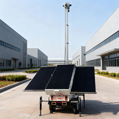 Переносной солнечный трейлер безопасности для круглосуточного автономного мониторинга (стандарт США)