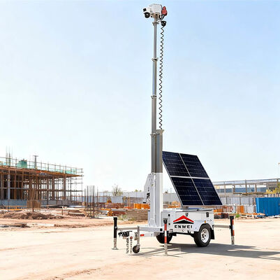 Солнечный трейлер CCTV трейлера безопасностью для на открытом воздухе беспроводного контроля зоны