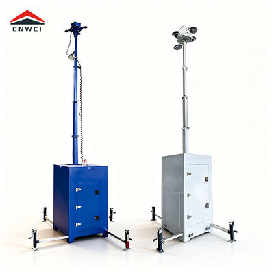 Куб Мобильная башня наблюдения быстрое развертывание всепогодного освещения безопасности