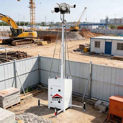 Мобильные вышки видеонаблюдения для наблюдения за строительством
