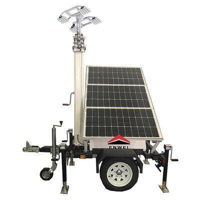Eco-Friendly Solar Lighting Trailer for Construction Site and Emergency Backup